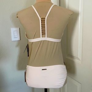 Vince Camuto Jewelry Detail Racerback bikini set